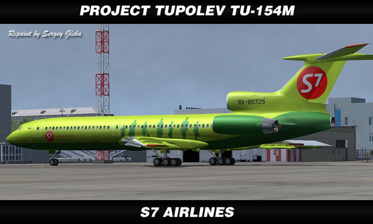 Project Tupolev Ту-154М - S7 Airlines - FS2004 Ливреи И Текстуры.