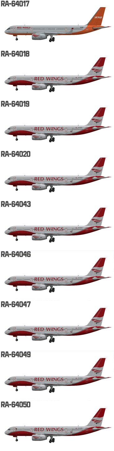 PAS-DECALS Декаль для Airbus A321 Red Wings New 2019, 1/144 - купить с доставкой