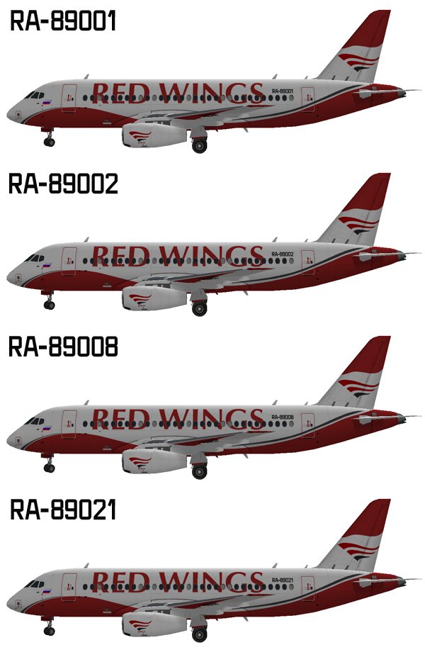 Red wings ssj 100 схема